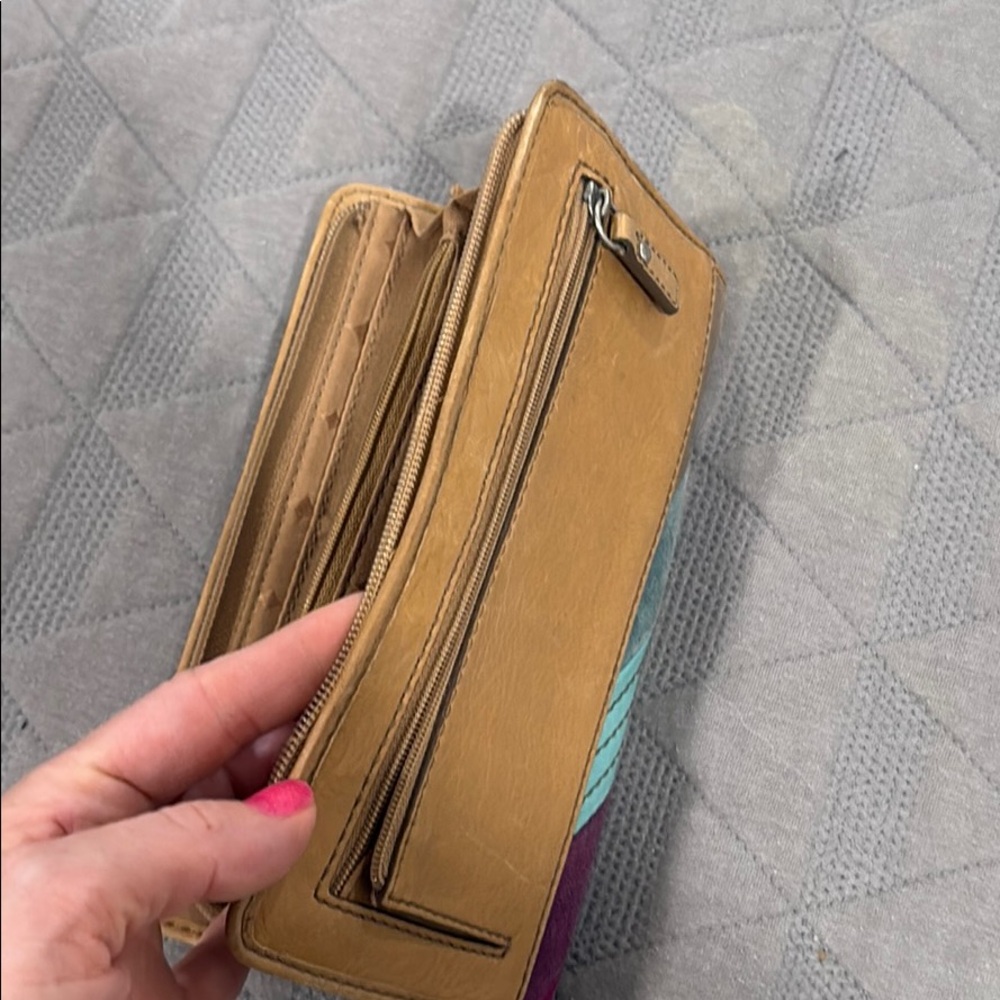 Fossil striped wallet - Picture 3 of 3